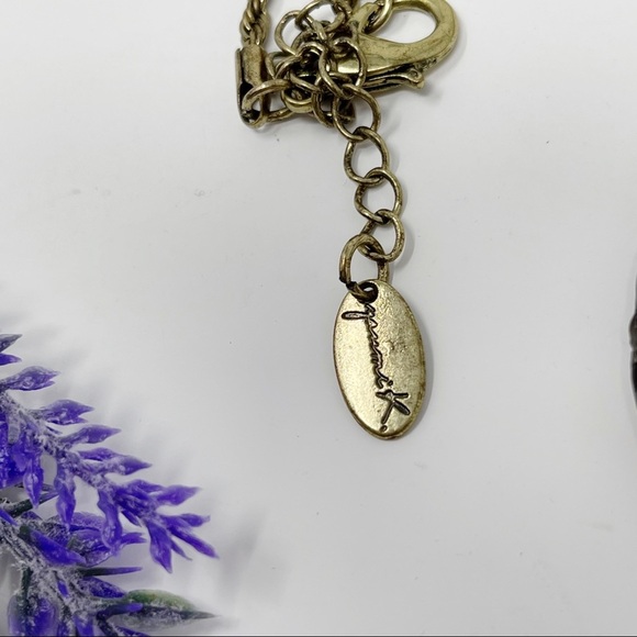 Gimmicks BKE Boho Geode Stone Tassel Statement Necklace - Picture 2 of 5